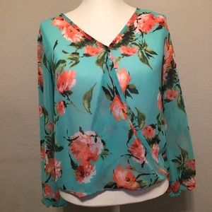 Elegant Colorful Floral Blouse